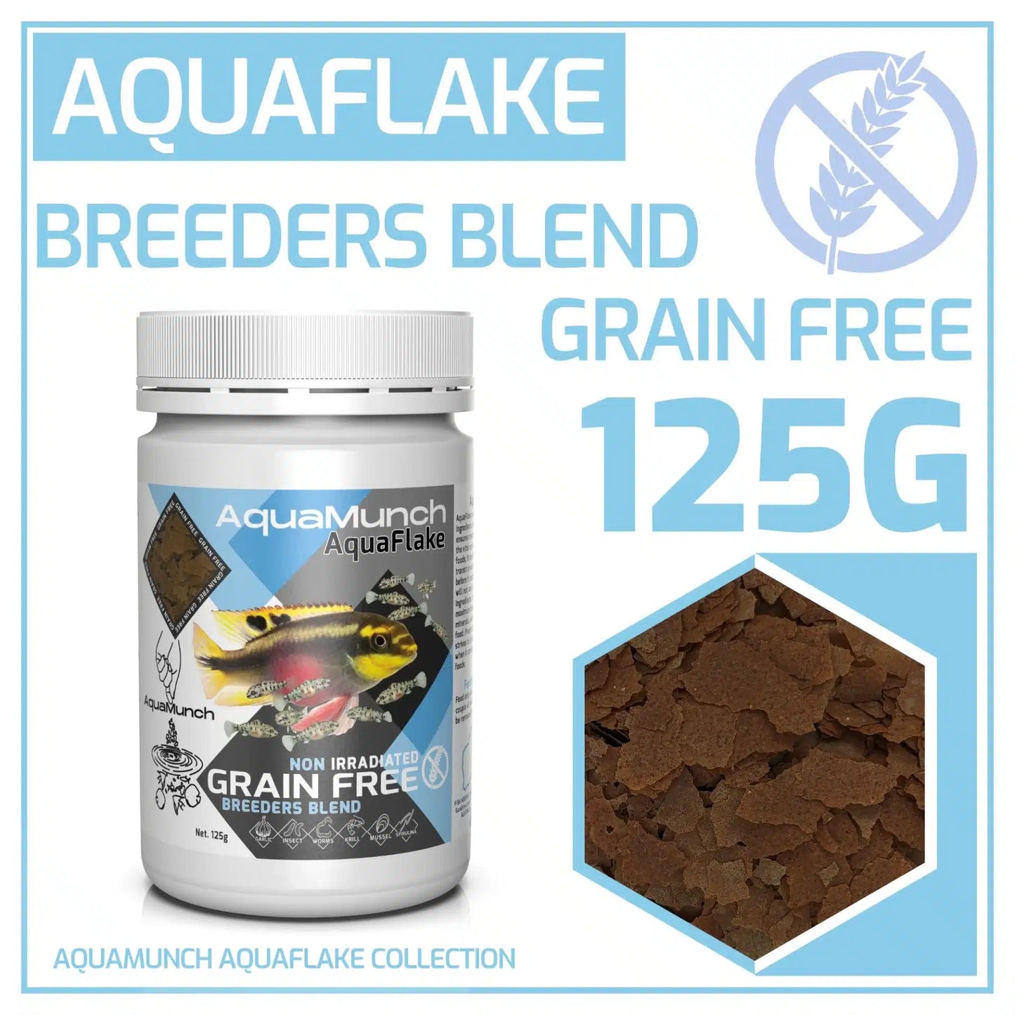 AquaFlake-Breeders-Blend-Grain-Free-125G