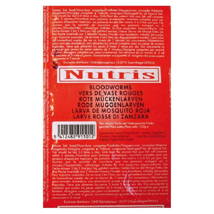 Nutris Frozen Blood Worms 100g